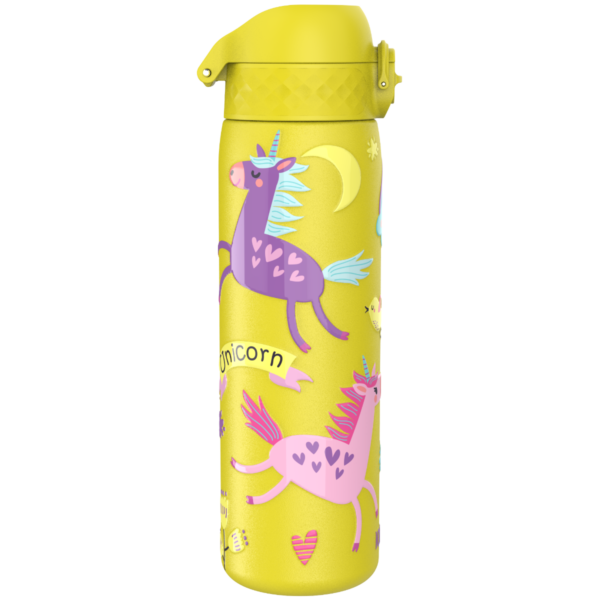 Butelka ION8 Single Wall I8SS600PYUNIC Unicorns (Yellow)
