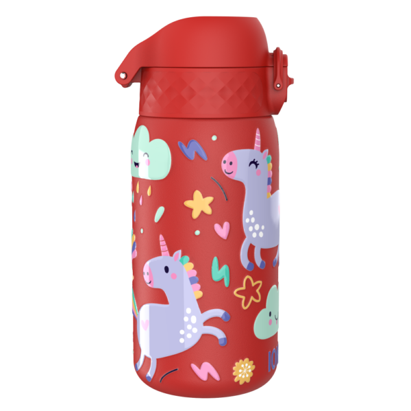 Butelka ION8 Single Wall I8SS400PRUNI Unicorns (Red)