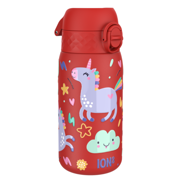 Butelka ION8 Single Wall I8SS400PRUNI Unicorns (Red)