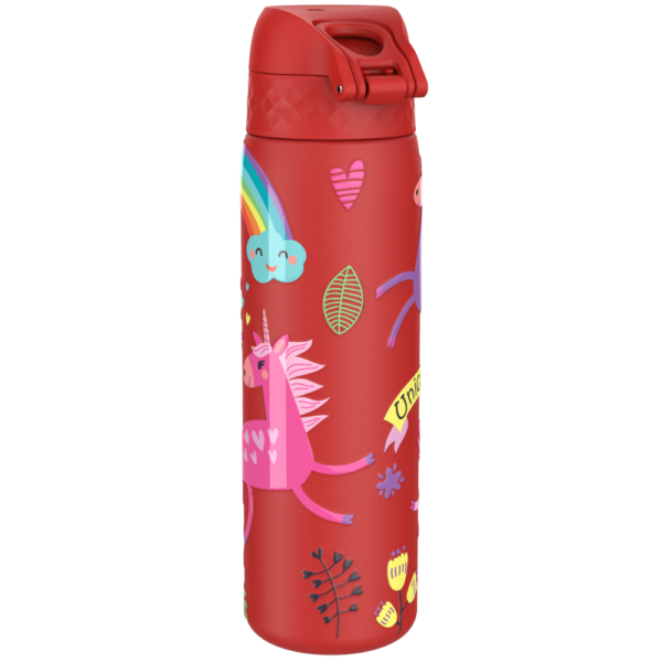 Butelka ION8 Single Wall I8SS600PRUNIC Unicorns (Red)