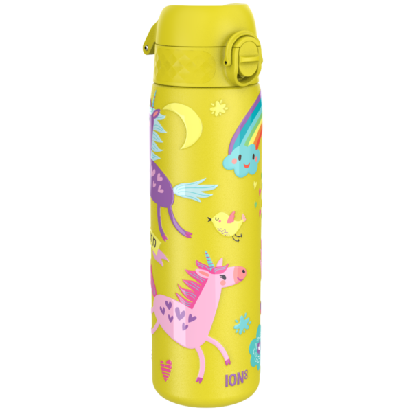 Butelka ION8 Single Wall I8SS600PYUNIC Unicorns (Yellow)