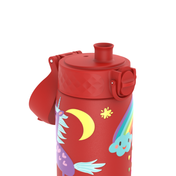 Butelka ION8 Single Wall I8SS600PRUNIC Unicorns (Red)